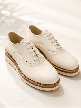 The Office of Angela Scott Mr. Simone Oxford Wedge Sneaker